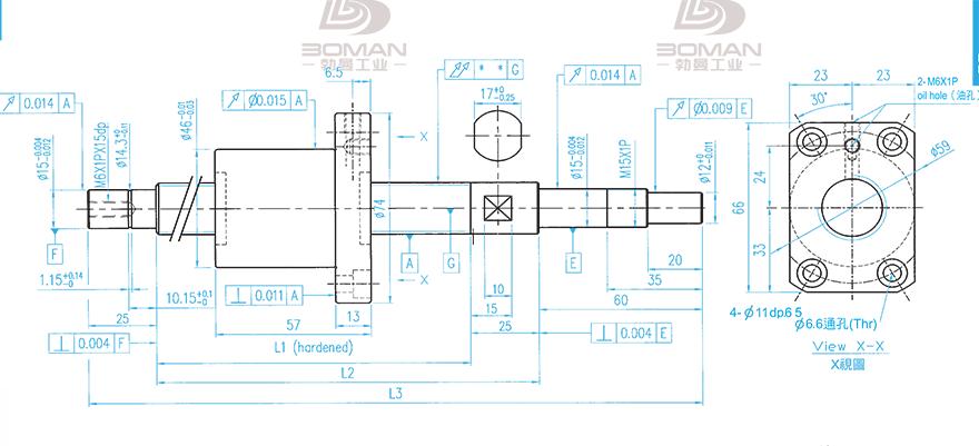 TBI XSVR02010B1DGC5-699-P1 滚珠TBI螺旋丝杆规格
